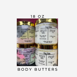 18 OUNCE BODY BUTTERS